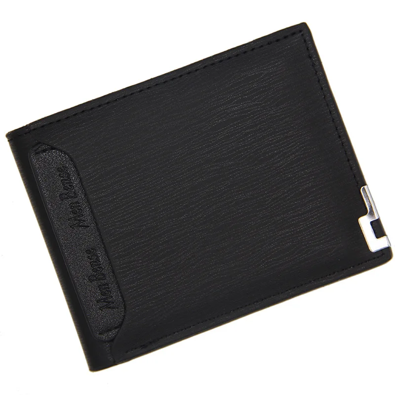 Leather Wallet Men's Short Multi-function Fashion Casual Draw Card Holder Bags