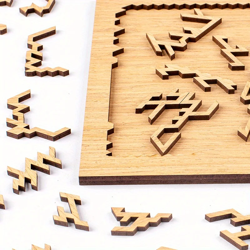 Enigmatic Challenge: Mind-Bending Clear Wooden Jigsaw Puzzle