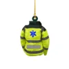 Creative Firefighter Fireman Pendant Ornament Keychain Personalized Christmas Tree Home Decoration Firefighter Decoration 4