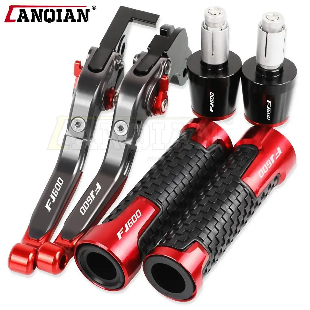 

FJ 600 Motorcycle Accessories CNC Aluminum Adjustable Brake Clutch Levers Handlebar Hand Grips Ends For YAMAHA FJ600 1984 1985
