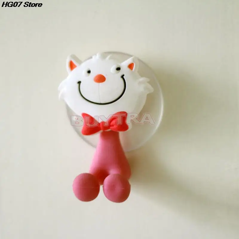 1PC Animal Cute Cartoon Animals Suction Cup Toothbrush Holder Bathroom Accessories Set Wall Suction Holder Tool