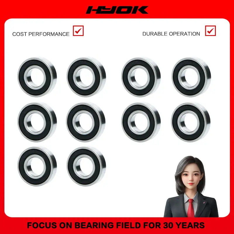 10pcs Bearing 6800 6801 6802 6803 6804 6805 6806 6807 6808 6809 68102RS Thin wall bearings Affordable products image 1