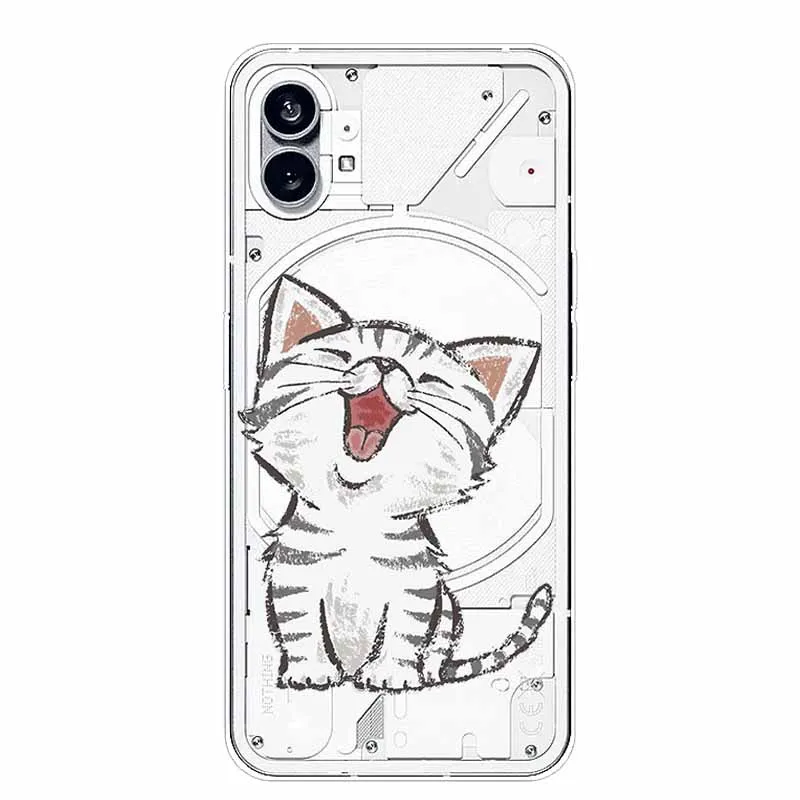 Silicone Soft Cute Transparent Protective Case - Clear TPU Cover