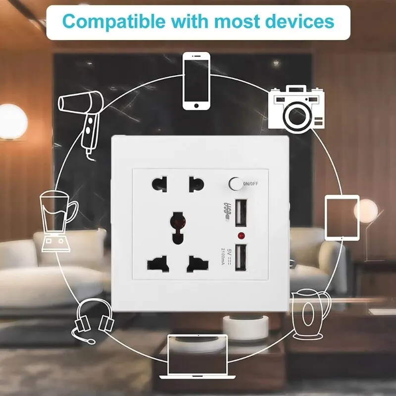 Smart uttag visat i ett rum för att visa vardagsanvändning