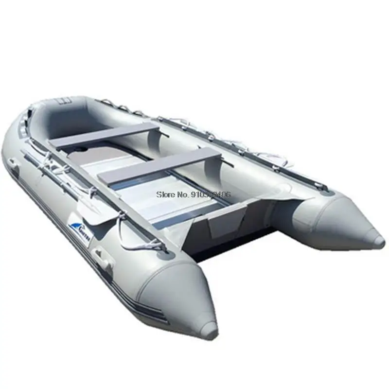 Barco inflable de 6 plazas, balsa de suelo de aluminio, para pesca, GTS360  - AliExpress