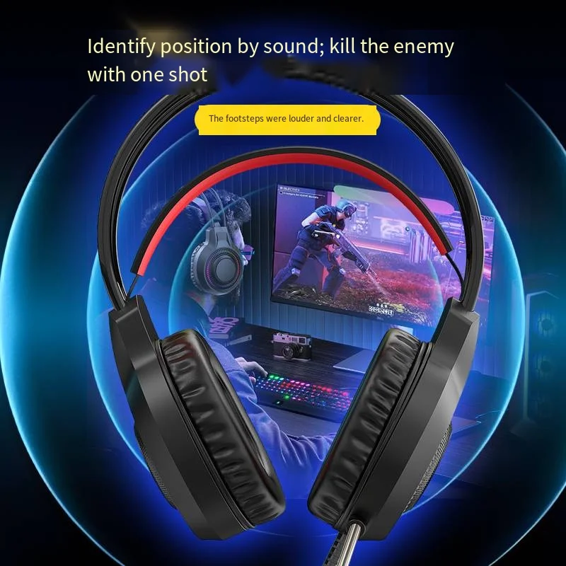 Enhanced Sound USB Wired Headset with Microphone