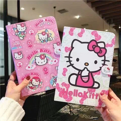 

Sanrio Hello Kitty iPad Air 2021 Case Air 4 Silicone Protective Case Cover For iPad Pro Mini 1 2 3 10.2 inch Anti-drop Cover