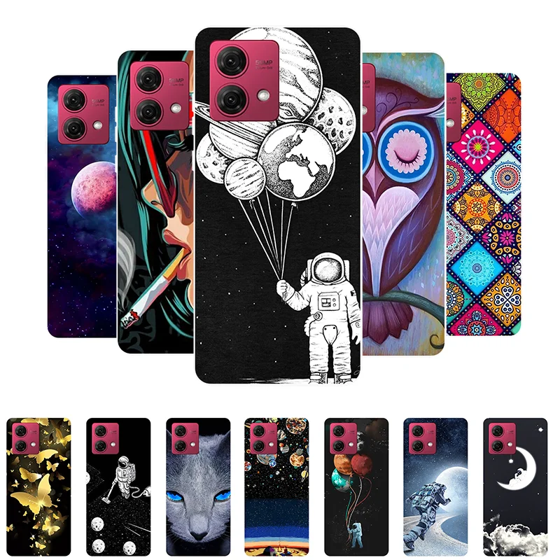 Per Moto G84 5G Custodia Cover Moto G84 Funda Astronaut Custodia Morbida In Silicone Per Motorola Moto G84 G 84 Custodie Per Telefoni Motog84
