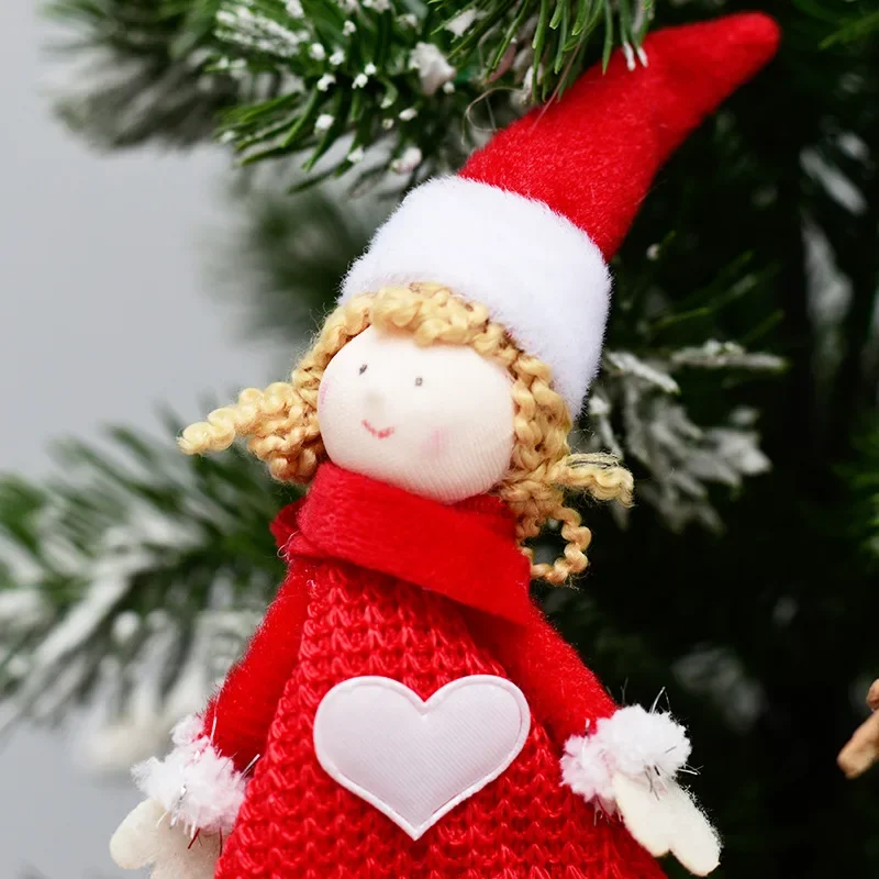 New Year Gift Christmas Angel Santa Doll Xmas Tree Ornaments Noel  Decor Christmas Decorations for Home