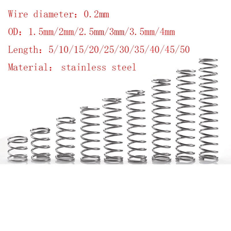 Micro Petit Ressort De Compression En Acier Inoxydable