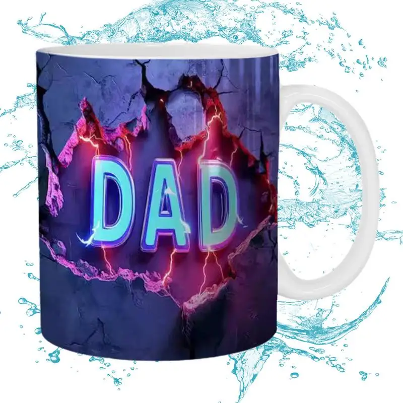 

3D керамическая кружка, кофейная чашка на День отца, Безопасная Посудомоечная машина, чашка для питья, инструмент для молока, чая, кофе и горячих напитков