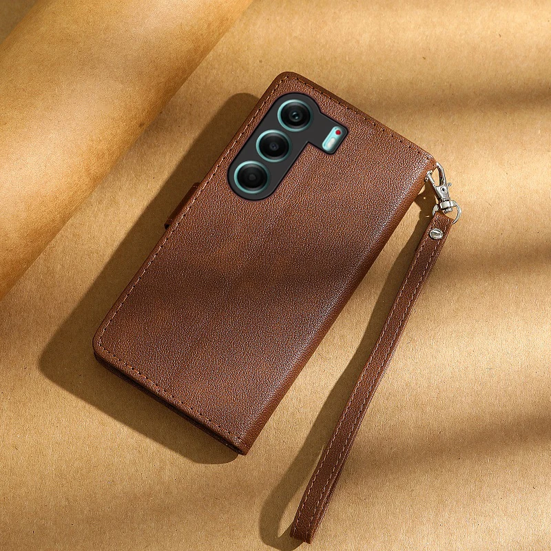 Luxury Leather Wallet Flip Phone Case - Elegant Book Holster Cover