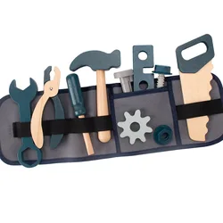 Children's Wooden Tool Belt Set (As shown)