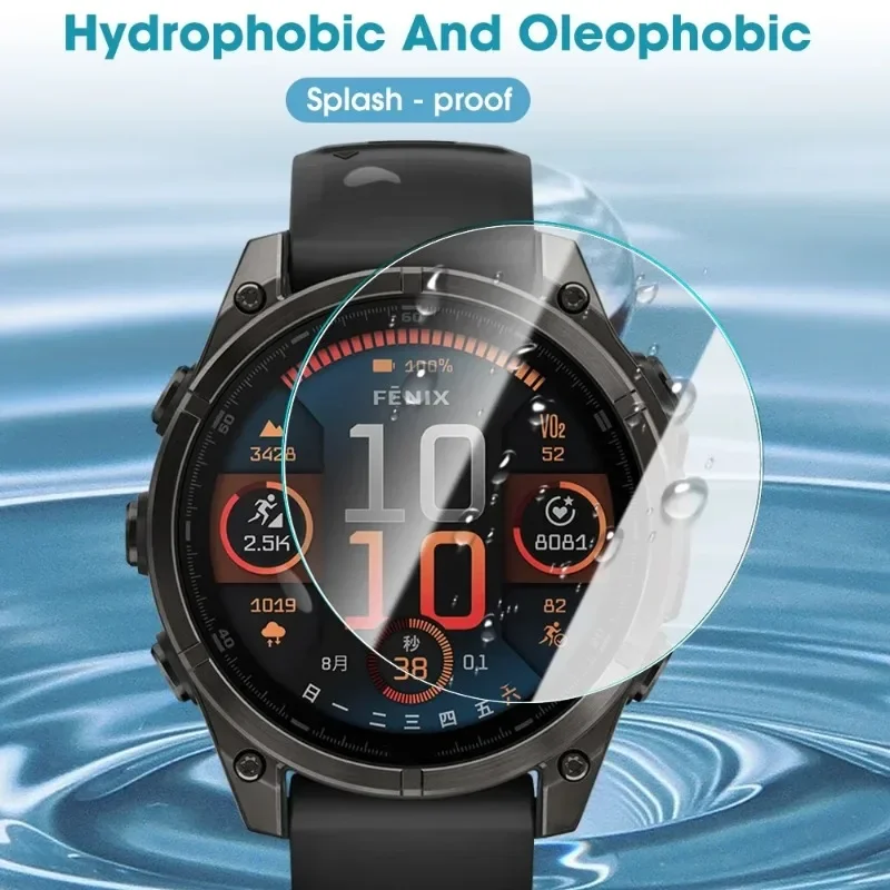 Garmin Fenix Anti-Scratch HD Clear Tempered Glass Screen Protector Films