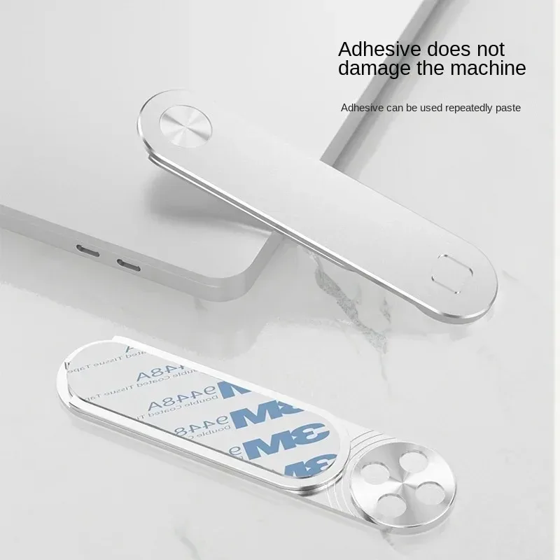 휴대용 알루미늄 합금 자석식 휴대폰 거치대 (노트북 측면 화면용 금속 확장형)