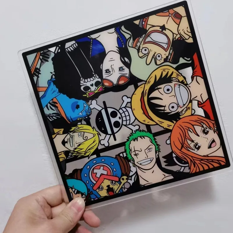 

20cm Acrylic Sheet One Piece Hand-painted Diy Square Sheet Wholesale Double Transparent Sandwich Large Model Collection Toy