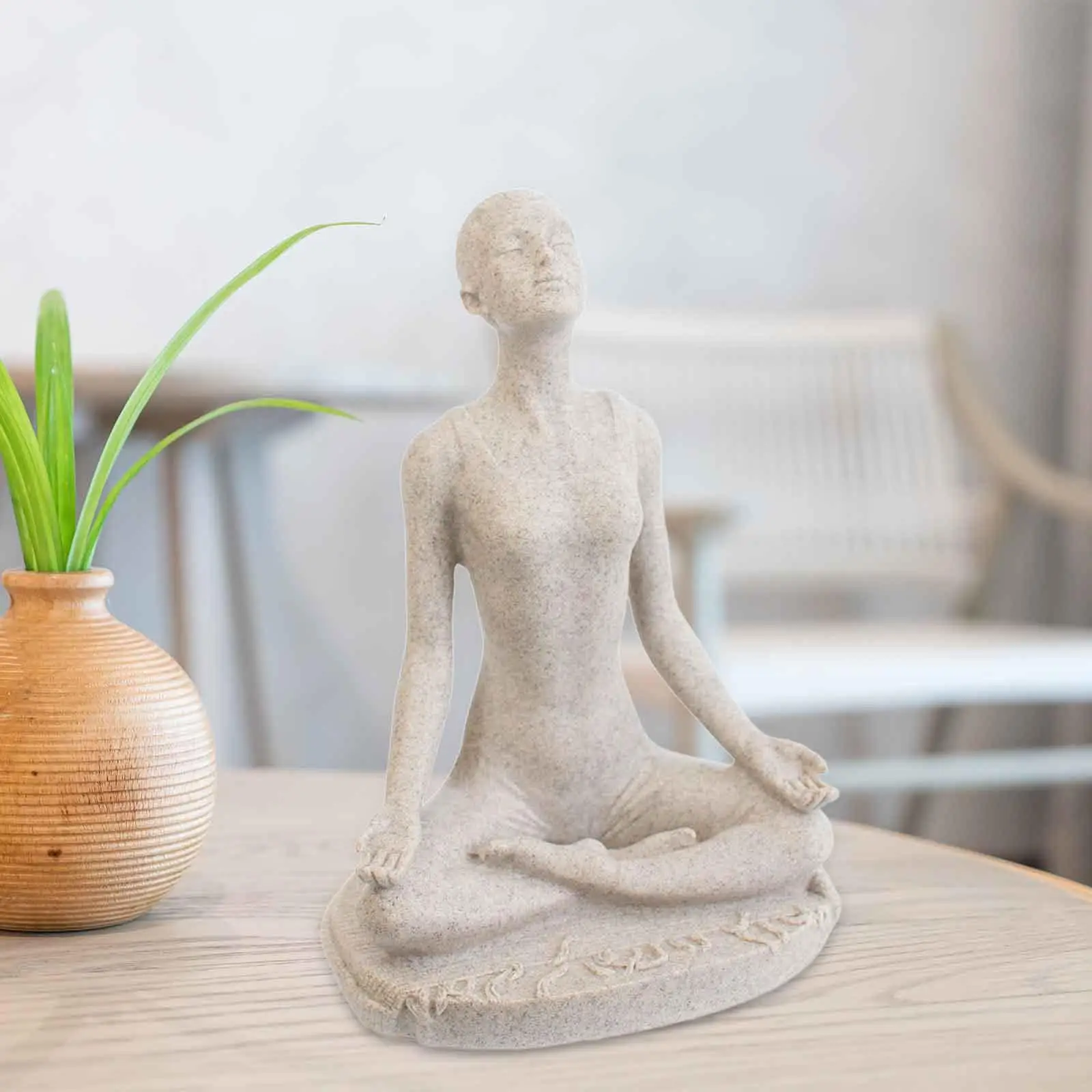 

Yoga украшение статуи искусственная смола для настольного шкафа для тренировочной комнаты