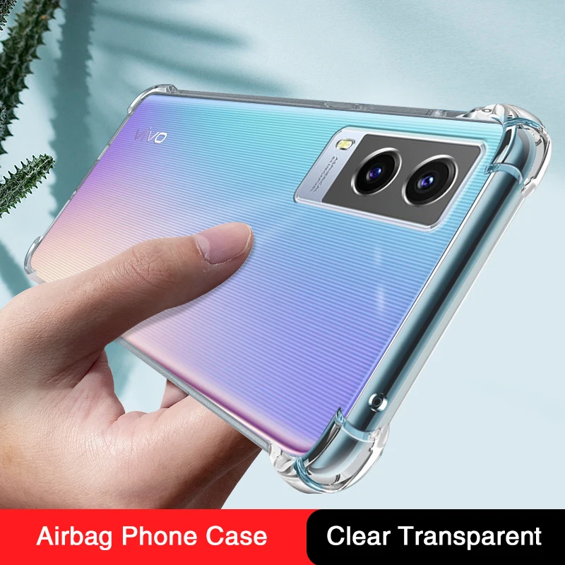 

Funda Airbag Soft Silicone Case for VIVO Y71T Y70 2020 5G Transparent Luxury Shockproof Back Cover Mobile Phone Accessories Capa
