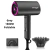 110V,220V Hair Dryer Foldable Storage 1800W High-Power EU/US/UK Plug Air Supply Hood And Nozzle Hammer Hair Dryer 2024 New Model 3
