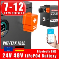 Batterie LiFePO4 24V 48V 100Ah 200Ah, avec BMS Bluetooth, plus de 6500 Cycles, pour maison, Soalr RV, onduleurs PV, bateau, voiturette de Golf 1