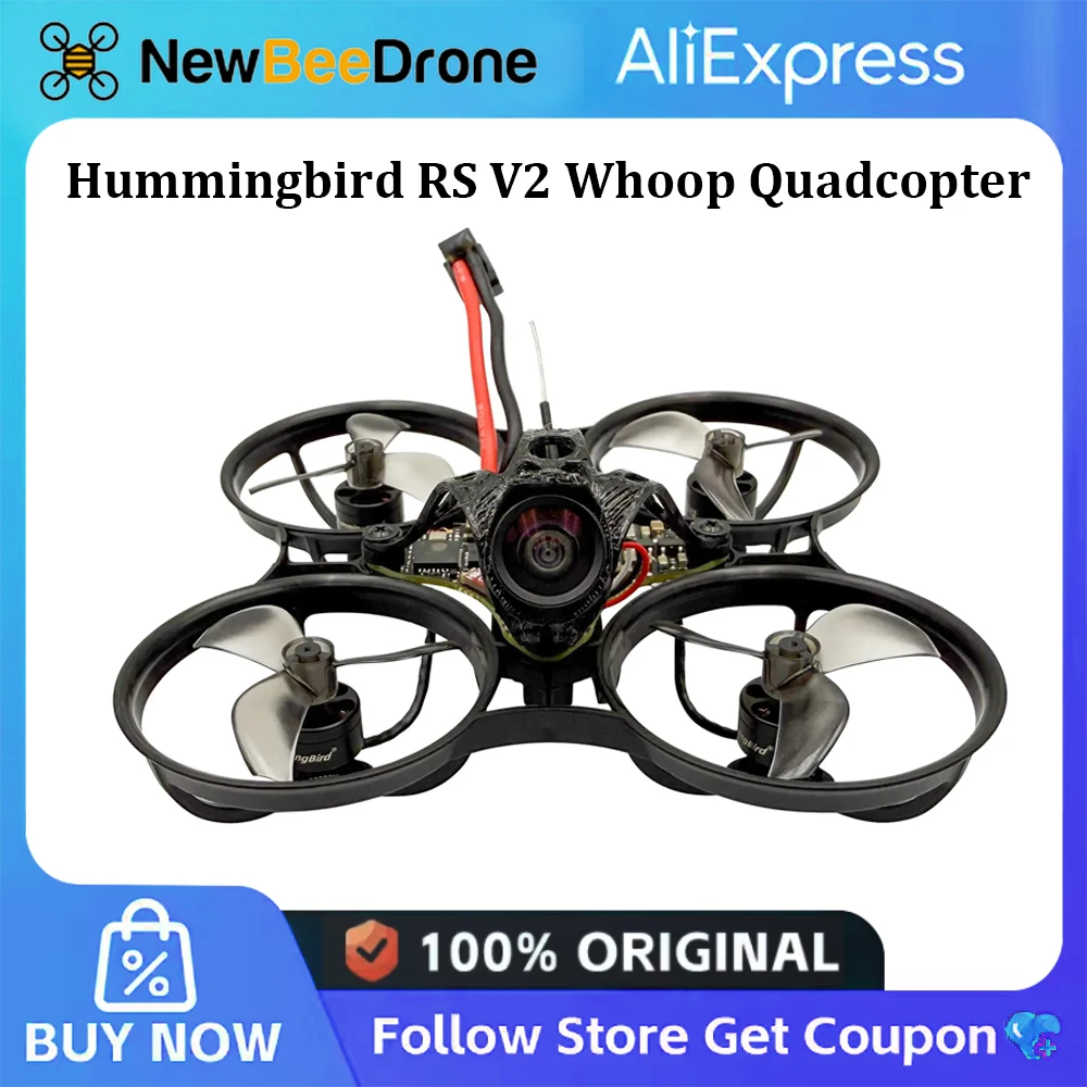 Drone de course FPV puissant en vol, avec lot de 4 batteries inclus pour sessions prolongées