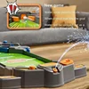 Mini Foosball Games with Interactive Water Sprinkler Design Tabletop Football Soccer Pinball for Indoor Game Room for Kids 5