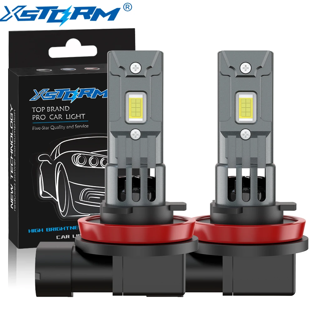 thumbnail image 1 of Kit de faros LED XSTORM H8 H11 Canbus H16 JP 9005 HB3 9006 HB4, bombilla LED para faros antiniebla de coche, lámpara turbo de 12 V 6500 K para automóviles, 1 of 4