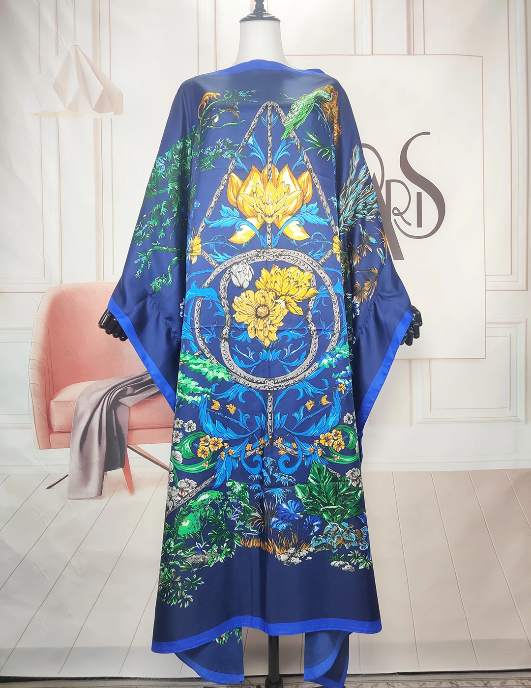 Women's Summer Boho Printed Malaysia Beach Silk Kaftan Maxi Dress African  Lady Plus Size Evening Dashiki Boubou Muslim Abaya - AliExpress 200000532