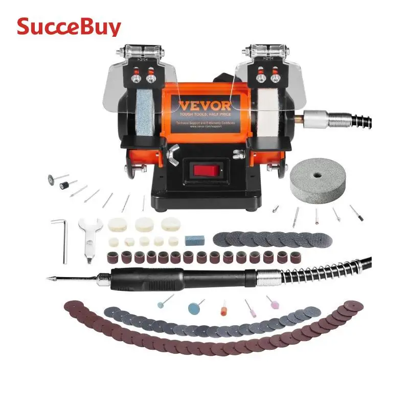 Electric Polisher Jewelry Polisher SucceBuy 3in Jewelry Polisher er Brushless Adjustable Speed Mini Multi-purpose Bench Grinder Polishing Machine for Gemstones