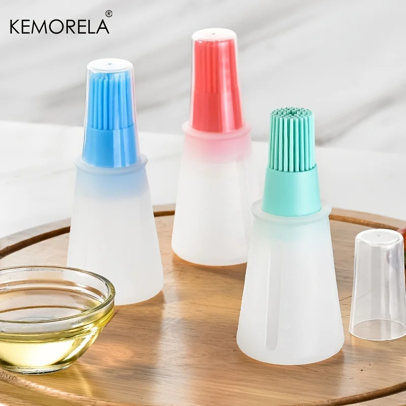 Food Grade Silicone Oil Bottle Lid 1 PCS High Temperature Resistant Hair Brush for Barbecue Baking grill brush cleaning brushes baking brush
