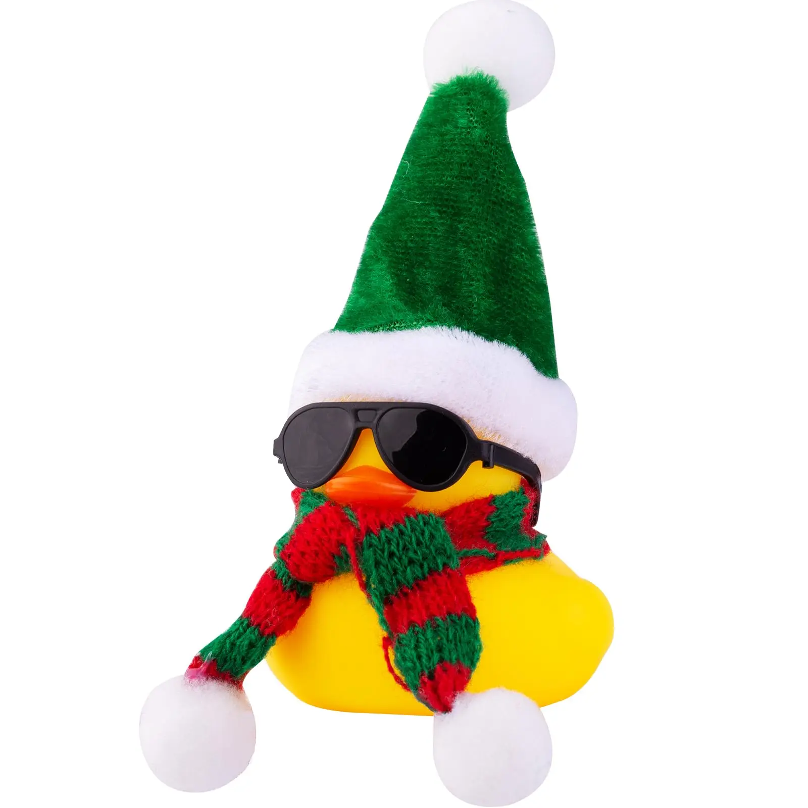 

Christmas Rubber Duck Car Dashboard Ornaments Yellow Duck Car Dashboard Decorations for Christmas Decor and Home Decorations