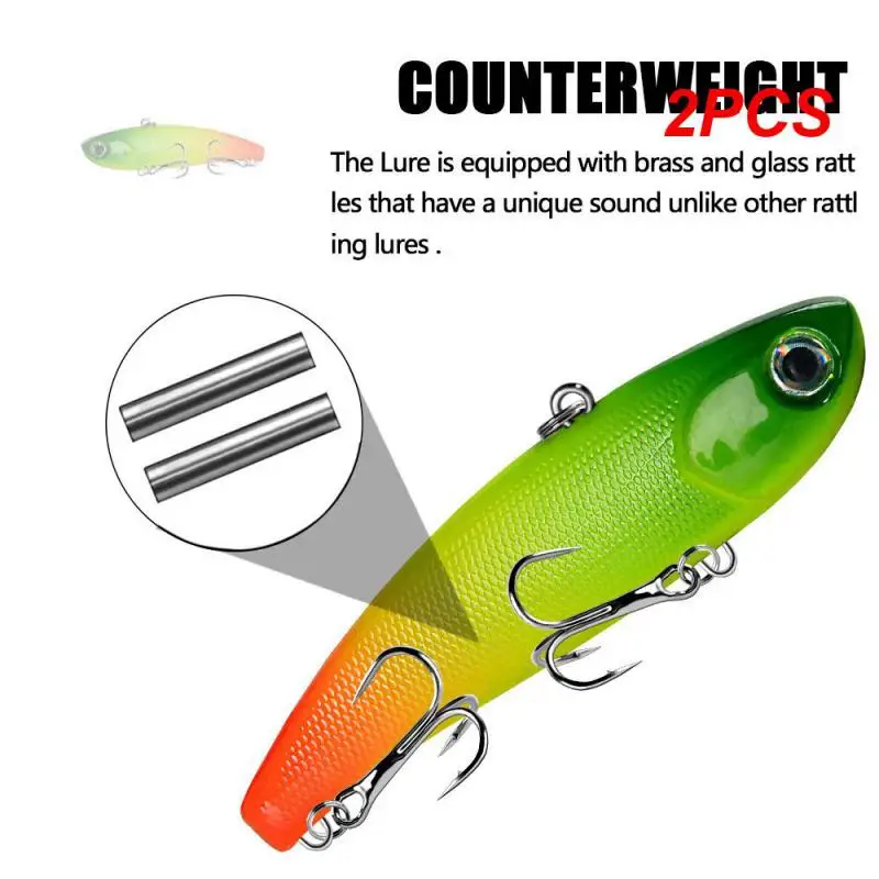 

2PCS Bionic Lure Vib Lure Vib Hard Bait Submerged Luya Bait Luya Fake Bait Bionic Bait Lure Fishing Gear