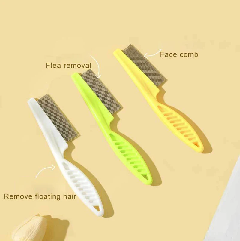 Pet Flea Comb Dog Cat Grooming Care Comb Cat Hair Removal Massage Comb Pet Grooming Portable Tools 2
