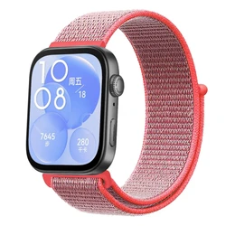 Breathable Nylon Loop Strap - Sport Replacement Bracelet Wristband (Brilliant pink)