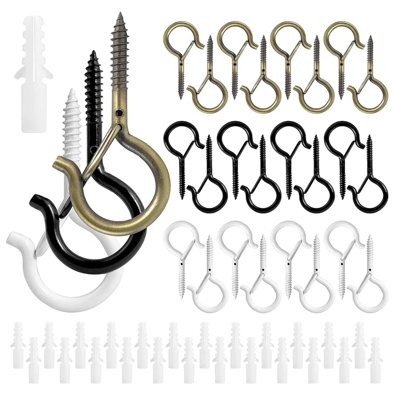 Q Hanger Screw Hooks Ceiling Hooks for Hanging Plants Outdoor Christmas