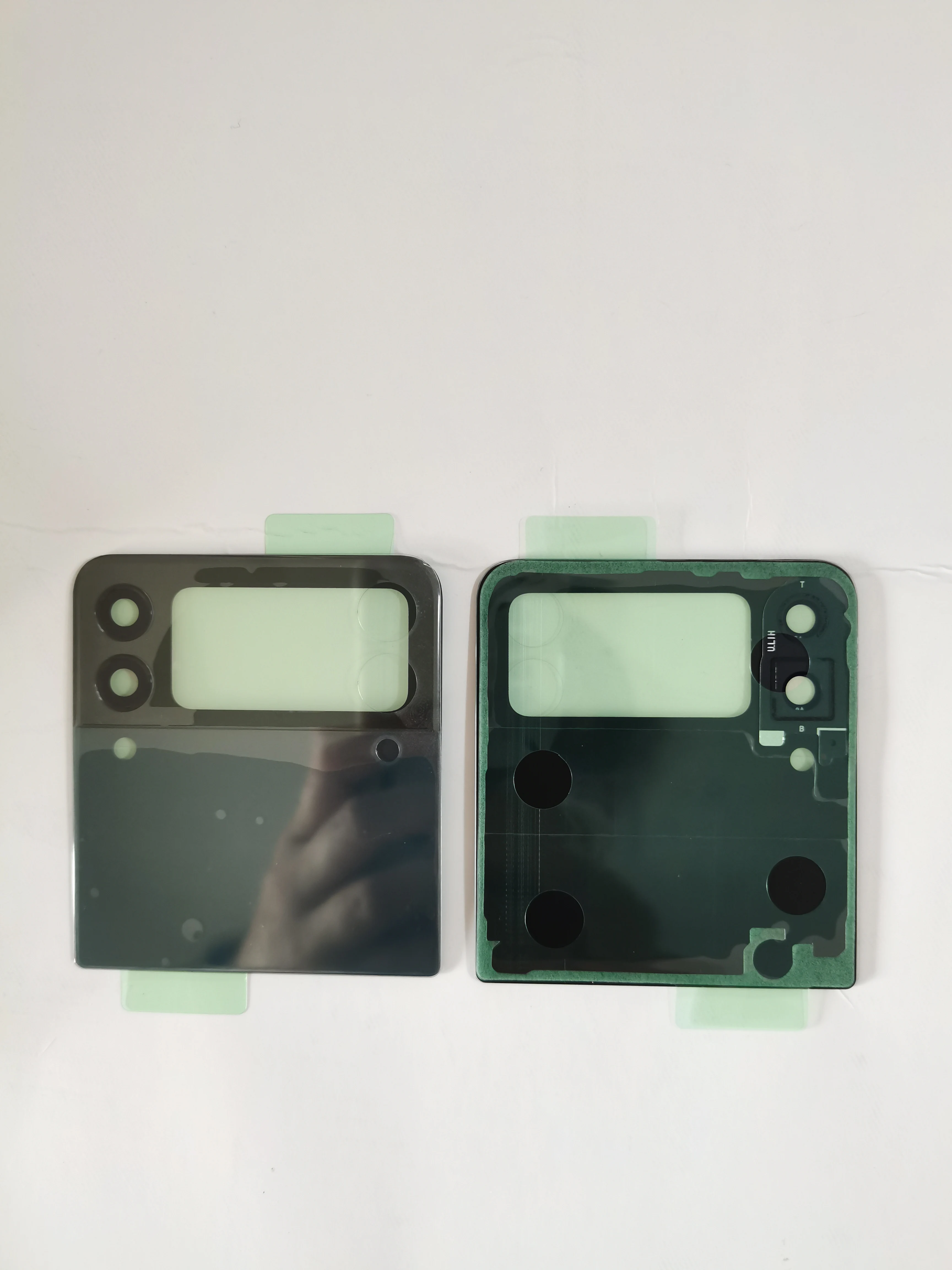 삼성 갤럭시 Z 플립 3 5G Z 플립 3 뒷면 커버 유리 후면 배터리 하우징 SM-F711 F711B F711U 교체 부품 용 배터리 커버