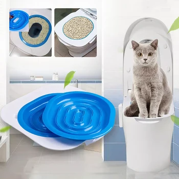 Cat Toilet Training Kit Reusable Cat Toilet Trainer Puppy Cat Litter Mat Toilet Pet Cleaning Cat.jpg