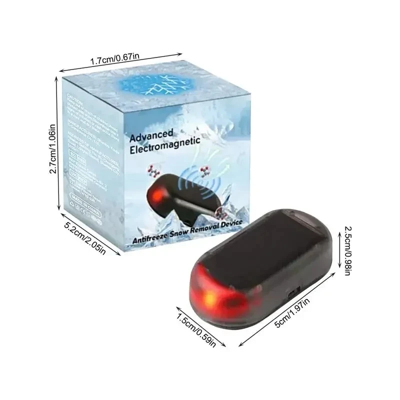 1/5pcs Car Window Glass Anti Freeze Device Winter Ice And Snow Removal Electromagnetic Interference Deicing Instrument tool