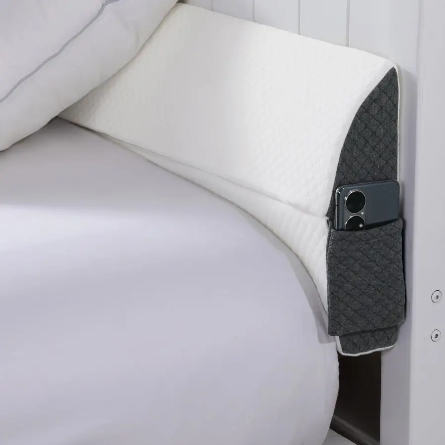 Pillow Wedge for Headboard Gap,Mattress Wedge Gap Filler Queen Size,Bed Crack Pillow,Foam Bed Gap Filler,Multifuctional Headboar