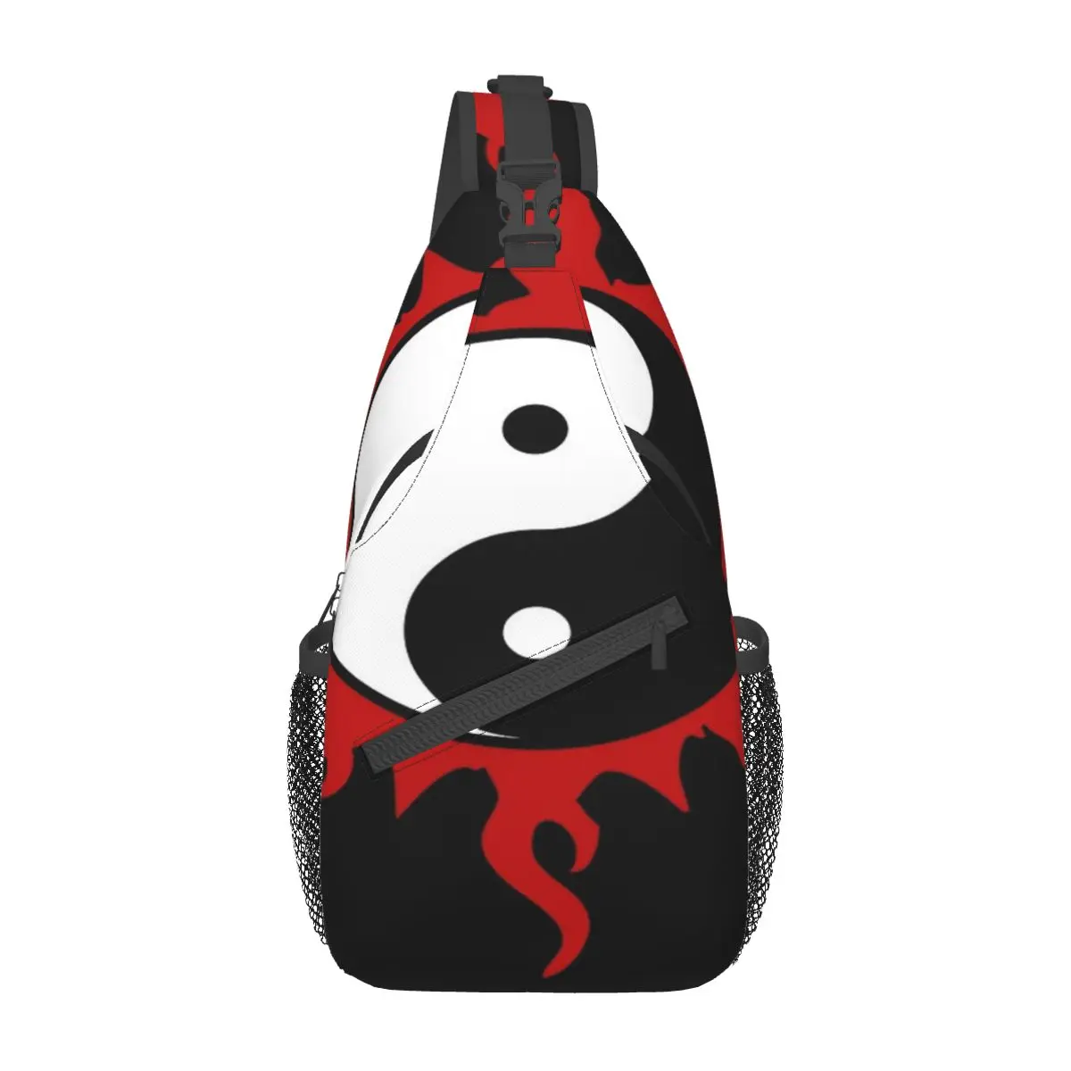 

Yin Yang Chest Bag Modern With Zipper Mesh Bag For Office Cross chest bag Customizable