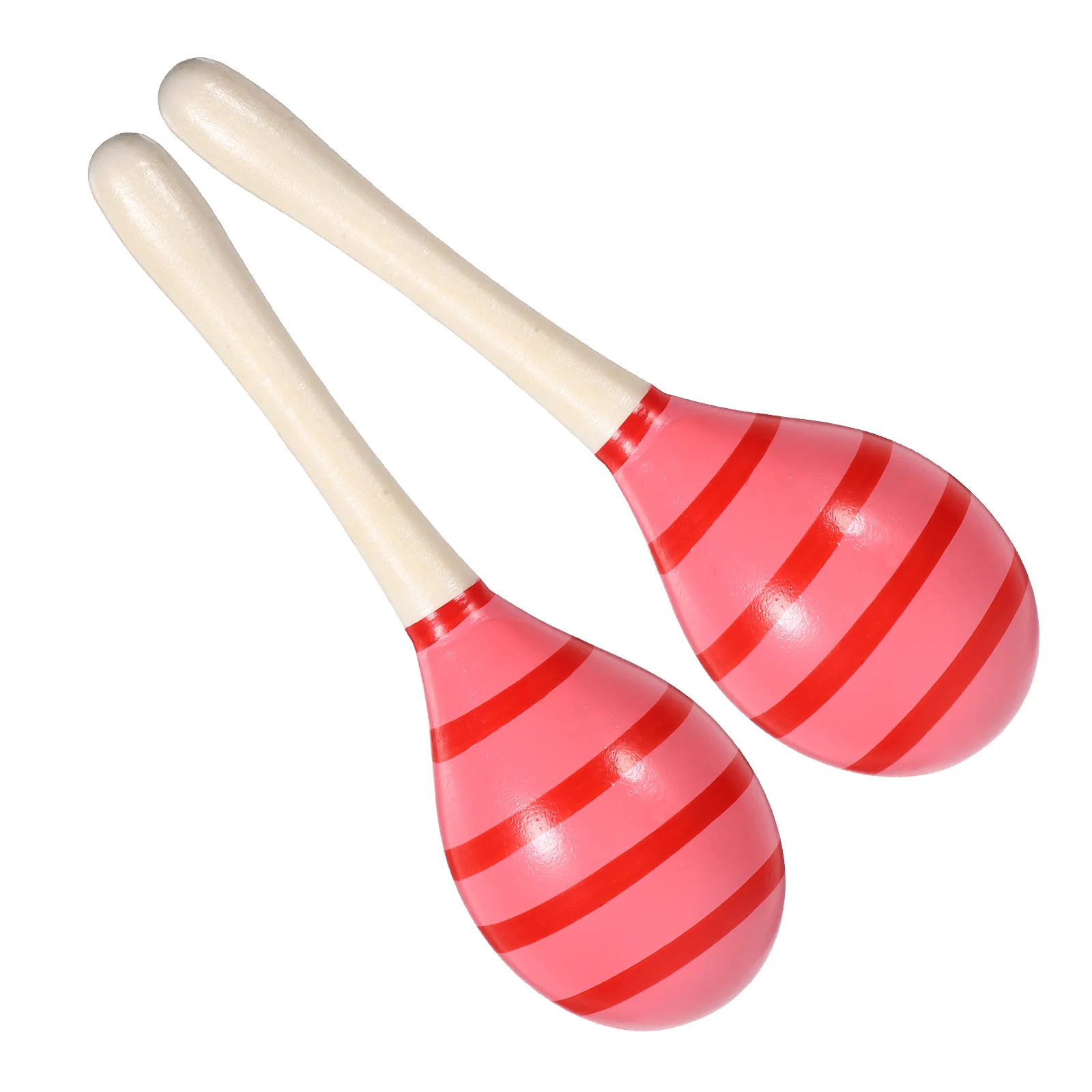 2pcs Yellow Large Wood Maracas Baby Rhythm Instrument Shaker Kids Music Toys Wooden Sand Hammer Party Favors Hand Grip