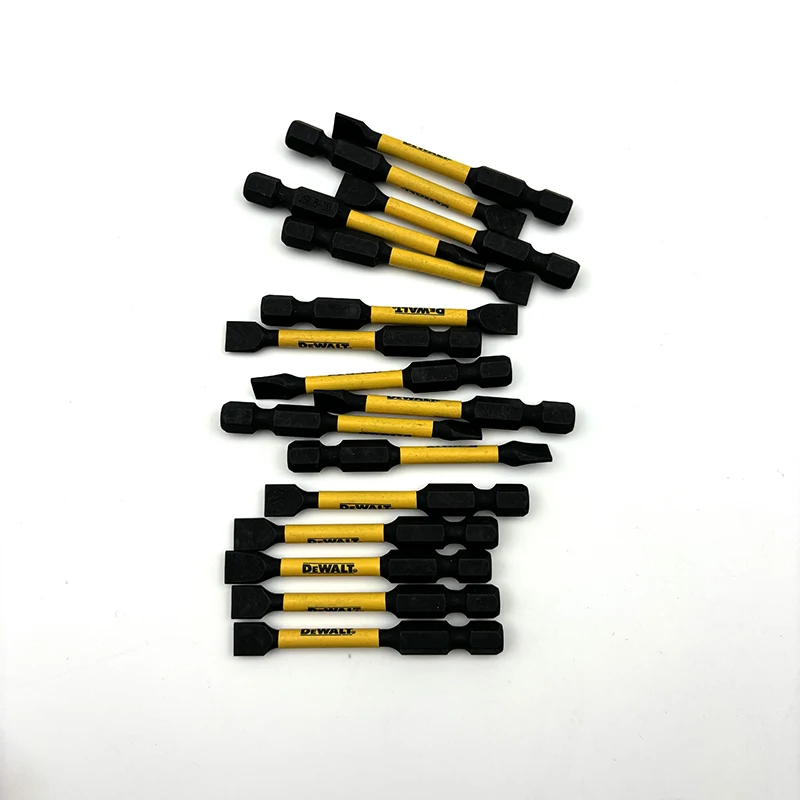DEWALT SL8 57MM Slotted Impact Drill Bits High Speed Steel Hard Metal Screwdriver Batch Head 5PCS