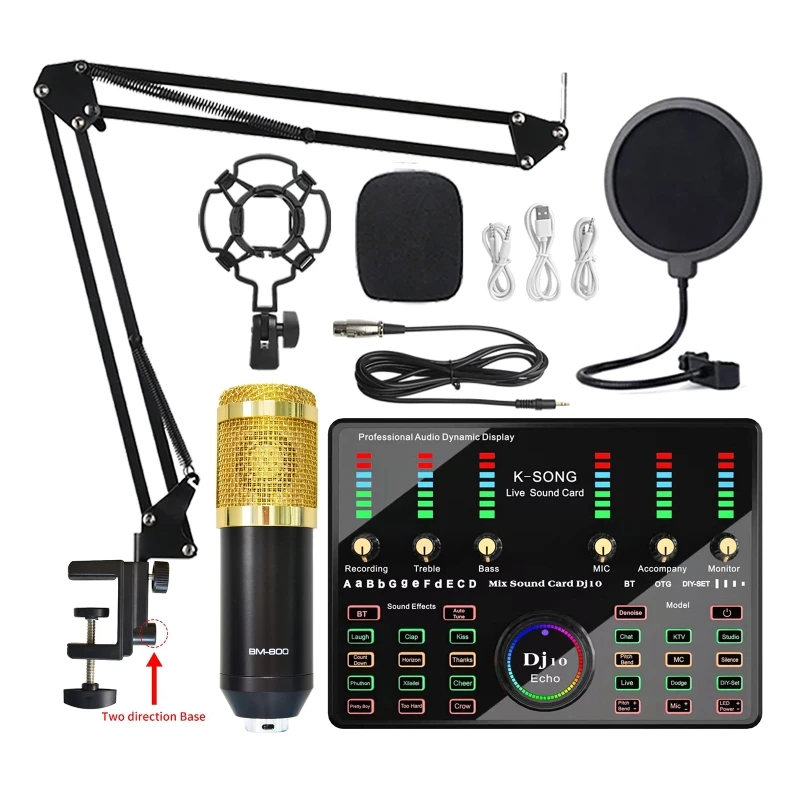 

Desktop USB Gaming Microphone Omnidirectional Condenser 360 Degree Pick Up High Fidelity Sound for Video Conference