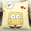Cartoon Spongebob Squidward Pillowcase Kawaii Home Room Decoration Living Room Sofa Cushion Cover 4