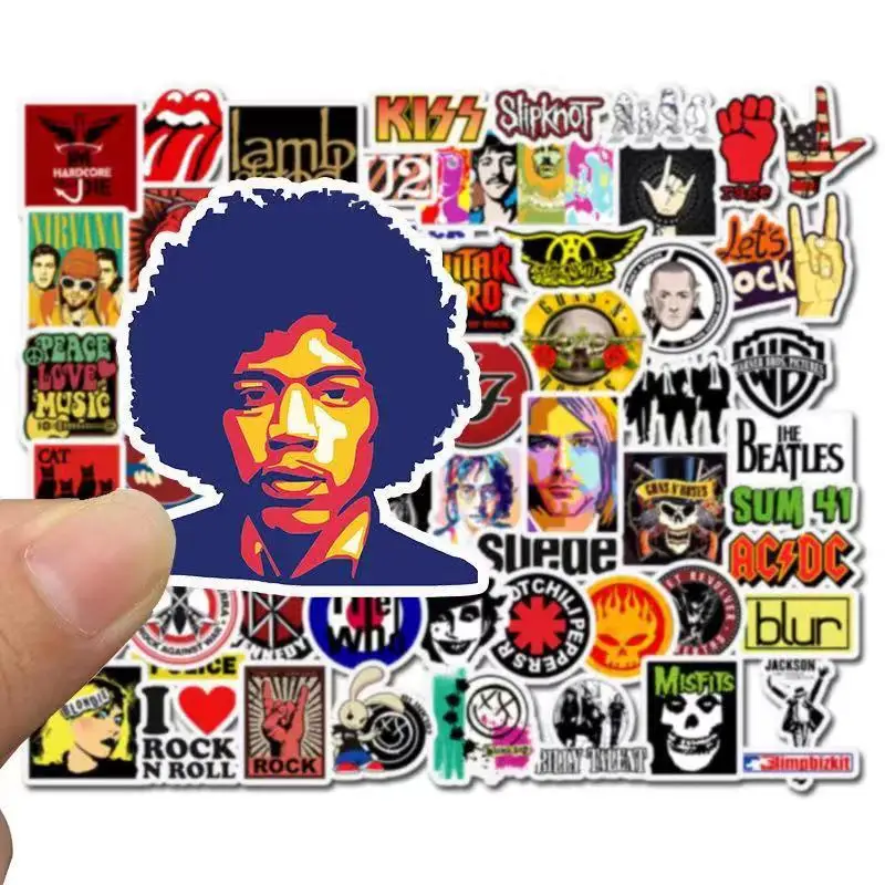 Rock Band Stickers Cartoon Stickers Graffiti Stickers DIY Notebook Phone Case Skateboard Decoration Stickers Decals Stickers