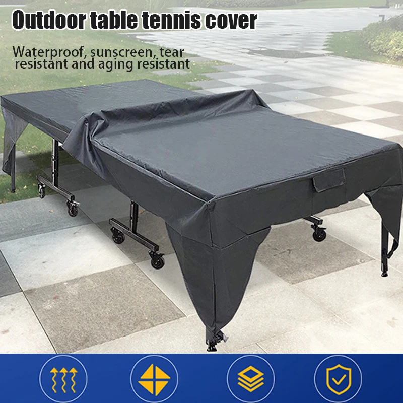 190T/210D Ping Pong Table Cover Outdoor Indoor Waterproof Tennis Table Cover Storage Protect Dustproof Protector Furniture Case table tennis cover