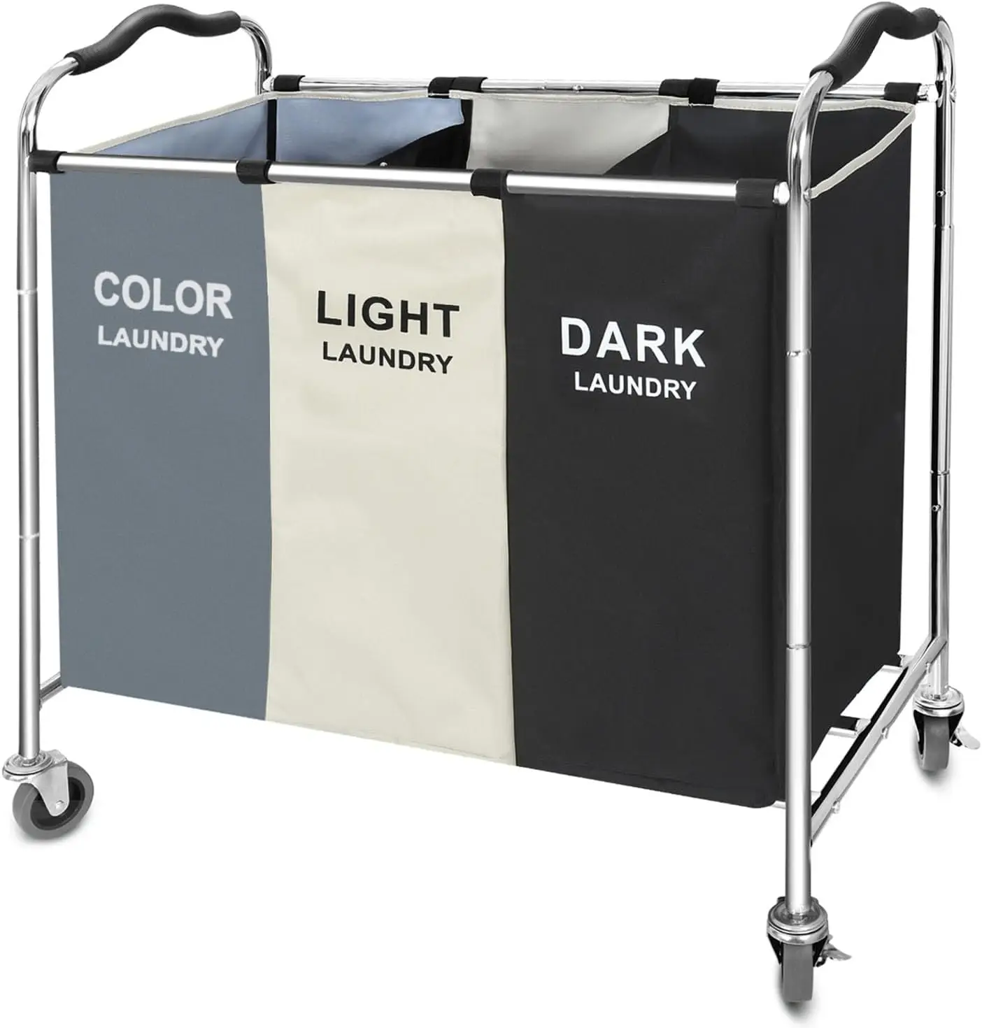 Laundry Basket with Wheels, 240L Laundry Hamper with 3 Clothes Hamper Bag for Dirty Clothes Toys Blanket in laundry room/living