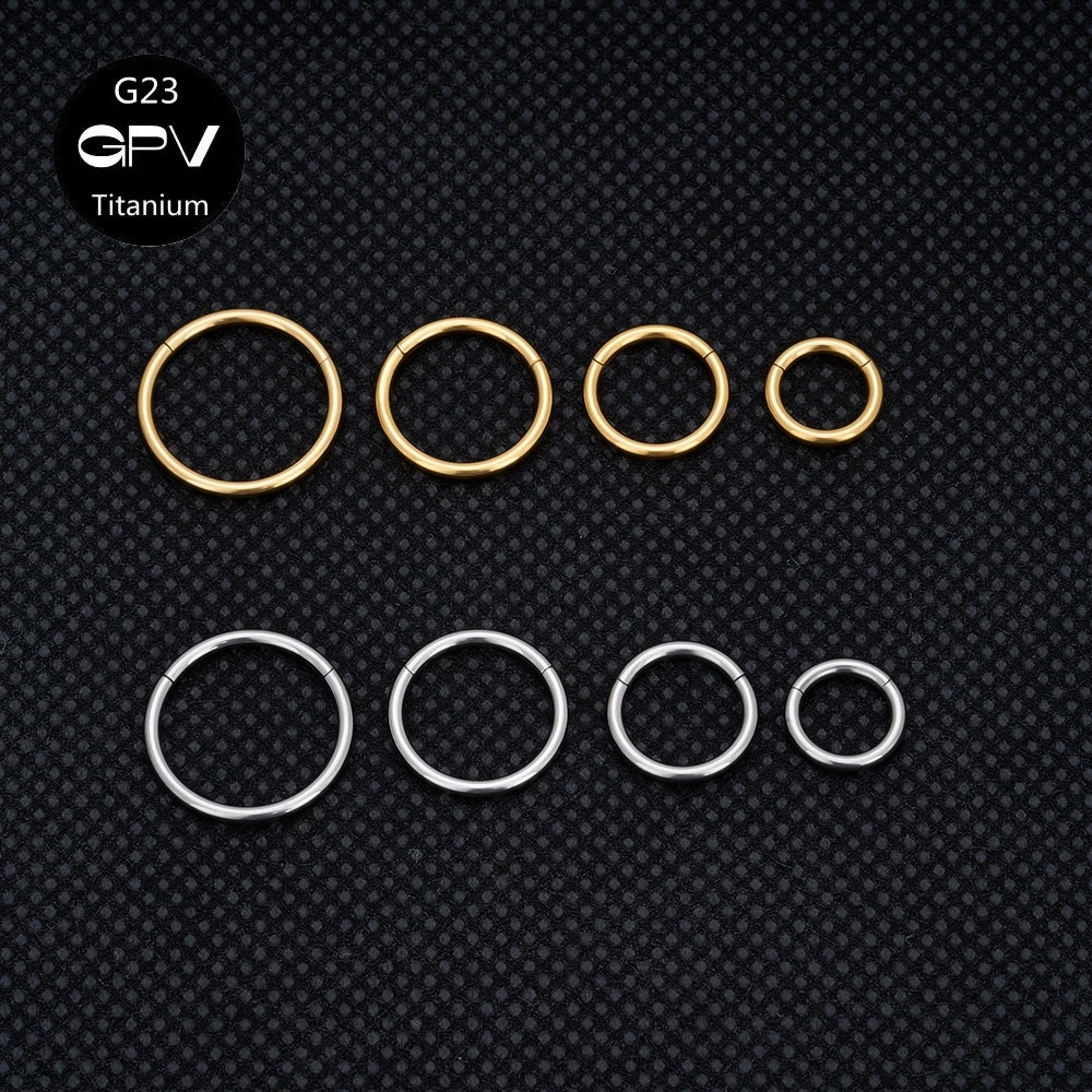 10/50/100PCS G23 Titan Nasenring Punk männer Und frauen Piercing Schmuck Septum Ring Tragus Piercing Mode Ohrringe – Detail 3