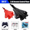 RC Plane SU57 Radio Control Airplane Light Fixed Wing Hand Throwing Su30 Foam Electric Remote Control Plane Toys for Children 1