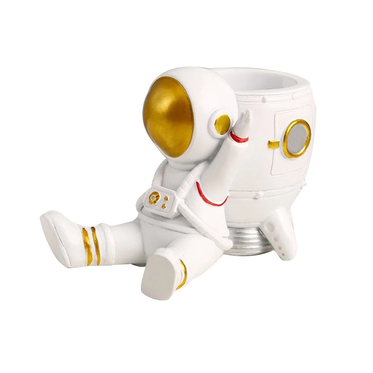 

Astronaut Pen Holder /Pencil Pen Cup Holder,Astronaut Figurines Children's Room Desk Decor,Ornament Gift for Space Lover